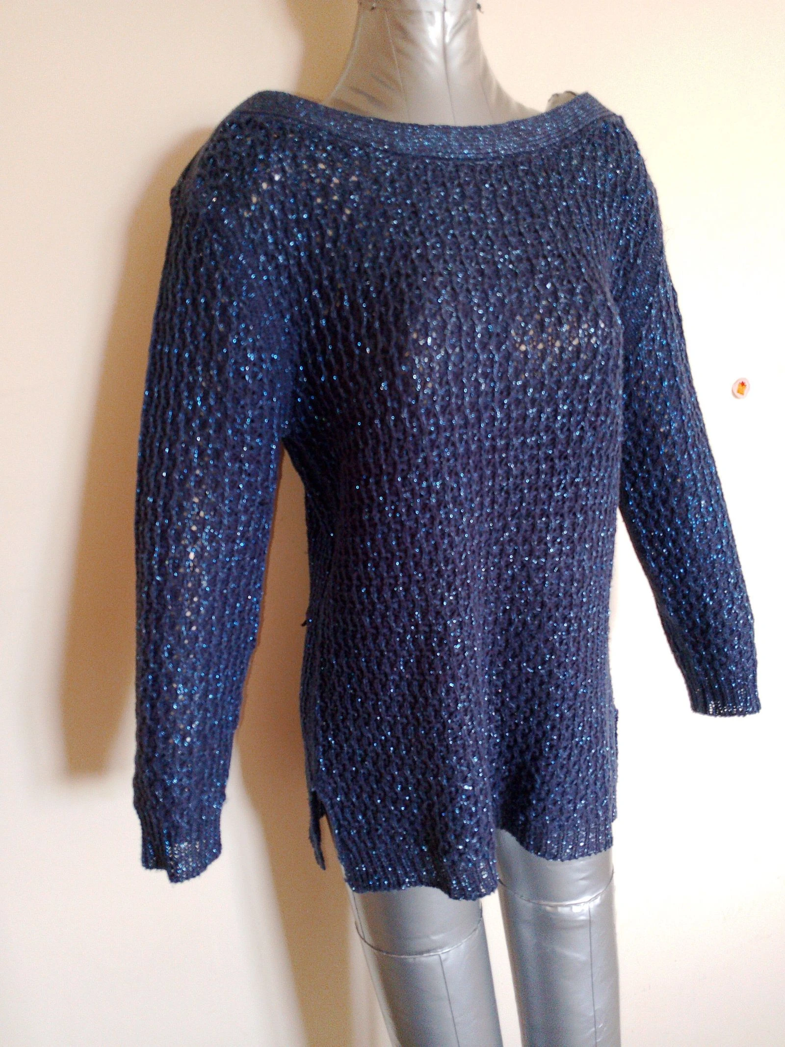 Jersey de malla azul brillante - In Extenso, Talla M – photo 3